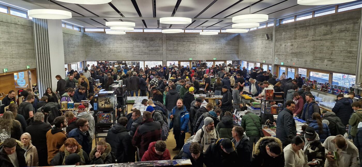 Volle Halle, Gang zwischen den Ständen
